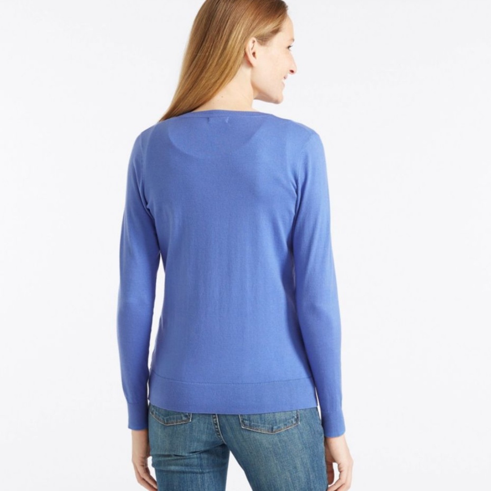 L.L. Bean Button-Front Cardigan - Picture 7 of 8